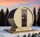 SAUNA EXTÉRIEUR SAUNA EN TONNEAU 136 INFRAROUGE