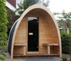SAUNA EXTÉRIEUR PODSAUNA 186 INFRARIOUGE AVEC VERANDA