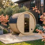 SAUNA EXTÉRIEUR SAUNA BARIL 130 MINI AVEC INFRAROUGE